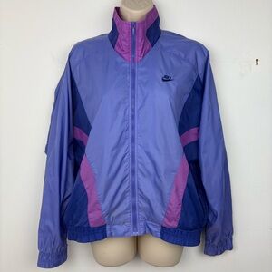 Vintage 90s Nike Purple Colorblock Windbreaker Jacket